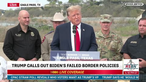 Donald Trump Calls Border Crisis a 'Joe Biden Invasion'