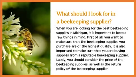 Beekeeping Supplies Michigan
