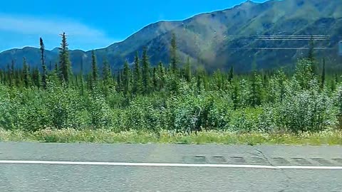 AK Mountains and wilderness and what a day to drive. July 9th, 2023