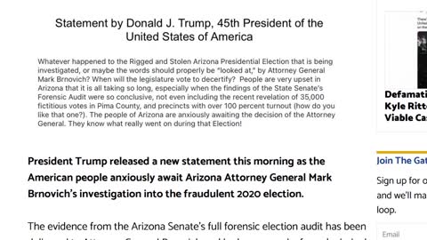 Arizona 2020 Presidential Election fraud update