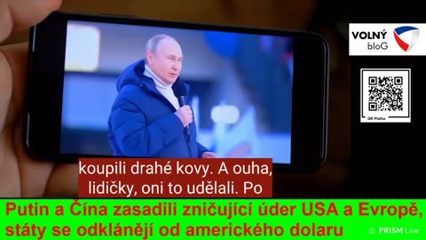 Putin a Čína zasadili zničující úder USA a Evropě, státy se odklánějí od amerického dolaru (dabing)