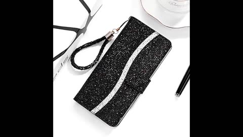 Wallet Glitter Flip Leather Case For Huawei P40 Lite P40 Pro P30 Lite P Smart Z