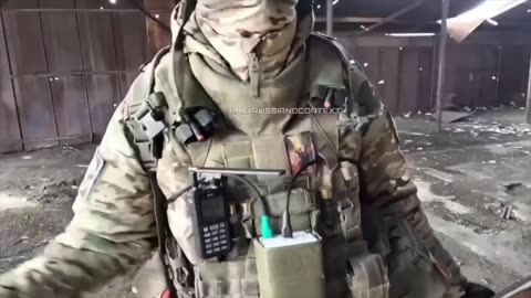 Russian Soldier Shows Off His Anti-Drone Kit