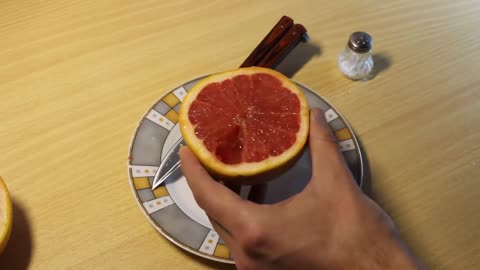 Grapefruit richtig aufschneiden und essen [HD, Anleitung, Tutorial, German, Deutsch]