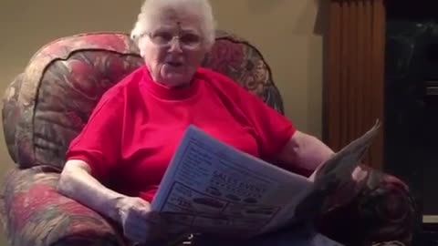 Airhorn prank on deaf Grandma | ORIGINAL