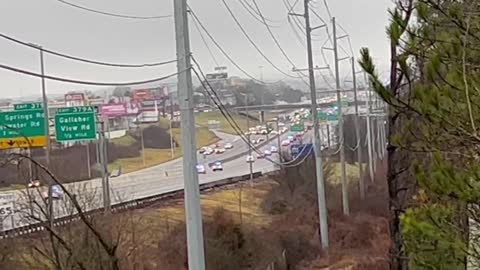 Incredible police escort for Tennessee sergeant killed by drunk semi-truck driver