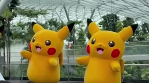 Dancing Pikachus appear at Jewel Changi