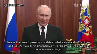 Putin addresses Russia