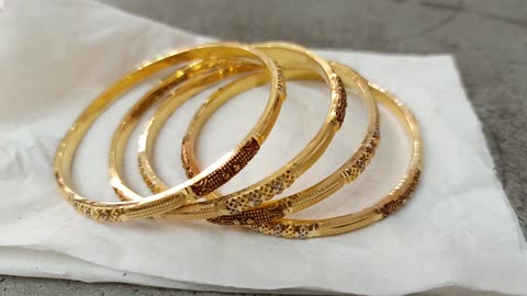 Gold bangels