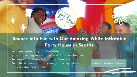 Stunning White Bounce House At Party Baby Seattle