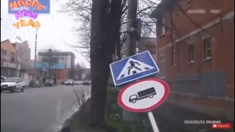 The most famous videos of funny traffic accidents