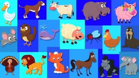 Animal Sounds Song _ Sounds That Animals Make _ Nursery Rhymes