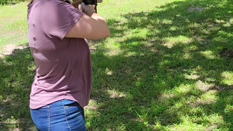 Wife shooting my AR15