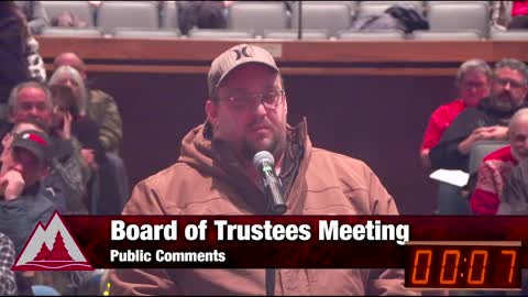 Randy - Public Comment at the NIC Board of Trustees Meeting 12/21/22
