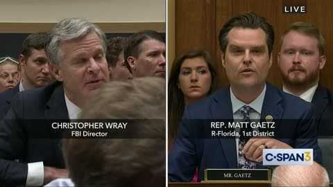 Matt Gaetz Absolutely WRECKS FBI Director Christopher Wray