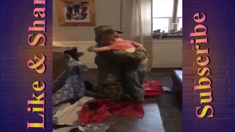 Military Dad gives his Son best Christmas Suprise
