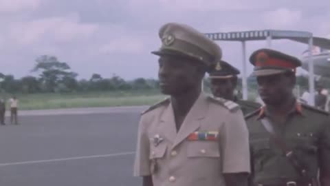 Niger Head of State Seyni Kountché State Visit To Nigeria Meets With Nigerian Leader Gowon - 1974