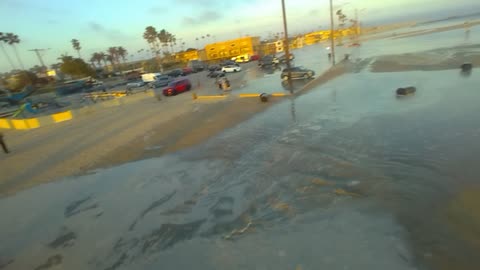 SEAL BEACH FLOODING WITH JOHN HART WTH IS GOING ON NEWS.
