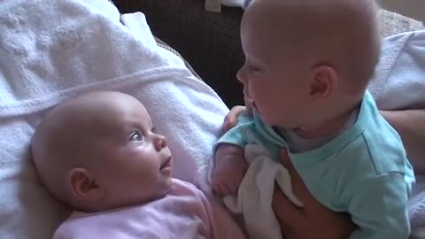 Newborn Twins Engage In Too-Cute-For-Words Conversation