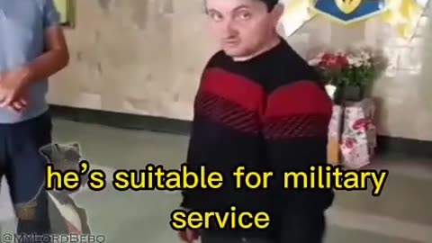 A 3rd grade disable Ukranian recruited for the front