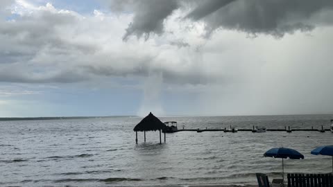 Waterspout Forms on Lake Weir in Florida