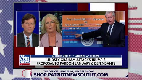 Julie Kelly Joins Tucker To Discuss Lindsey Graham's Ridiculous Comments Regarding The Jan 6th Prisoners