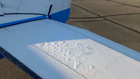 Frost Ice contamination on wings and flight controls