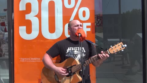 Stephen Sampson Busking The Ocean City 3rd June 2016