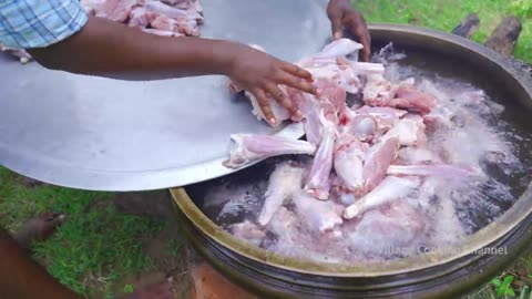 NALLI BIRYANI | Mutton Biryani Recipe Cooking in Village | Mutton Bone Marrow | Lamb Shanks Recipe