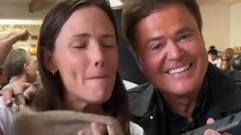 Donny Osmond surprises super fan Jennifer Garner for birthday