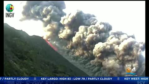 Volcano Erupts In Stromboli, Italy