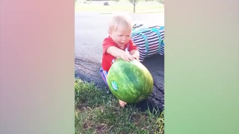Funny baby videos eating fruit compilation kids funny videos 2022