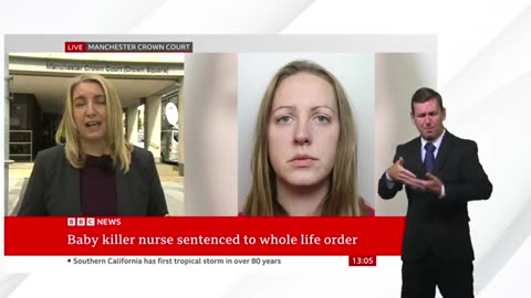 Baby serial killer nurse Lucy Letby given whole-life sentence - BBC News