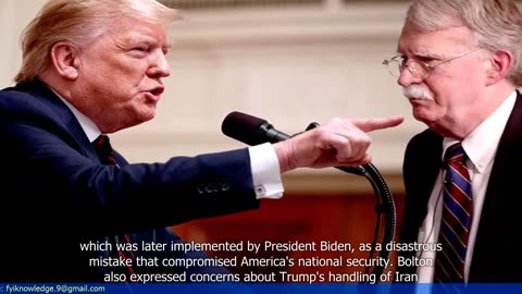 John Bolton Issues Stark Warning on the Reelection of Trump