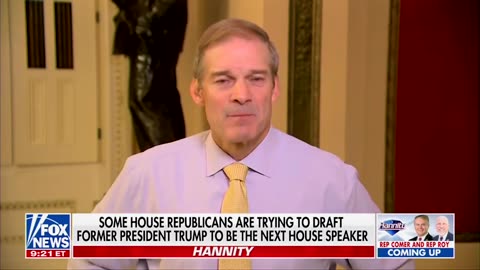 Jim Jordan reacts to DJT possibly being an “interim Speaker of the House”