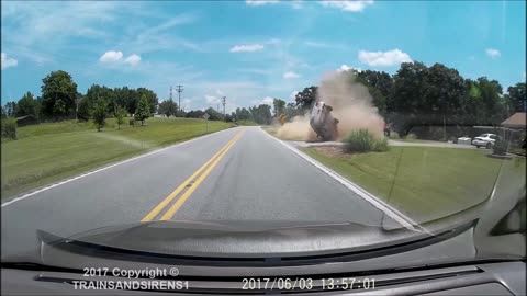 Crazy Car Crash Flip Caught On Dash-Cam!
