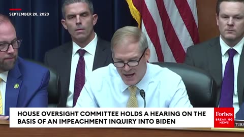 Jim Jordan Explains The Impeachment Inquiry Into President Biden. 'Those Are The Facts'