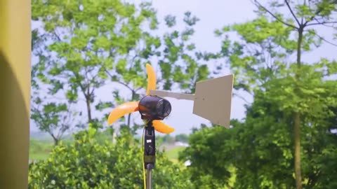 DIY Wind Turbine Generator from old Fan
