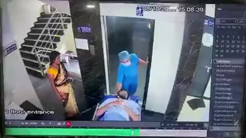 Elevador de hospital se desplomó con un paciente en camilla