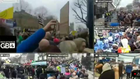 London, UK, Happening Now: "World Wide Rally For Freedom & NHS100k