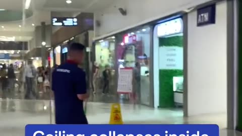 Ceiling collapse in Philippines mall