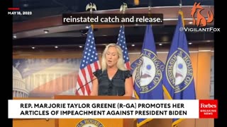 Rep. MTG Announces Articles of Impeachment Against Joe Biden