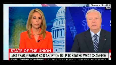 Sen. Lindsey Graham Unloads Dana Bash in Firey Exchange On Abortion