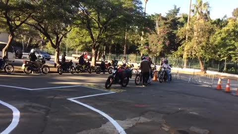 Percurso Exame - Prova - Moto - PQ Ibirapuera - Instrutor Luis Fernando (2022,6,1)