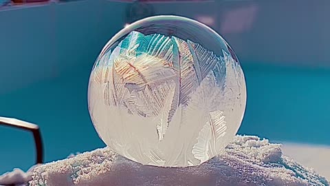 Mesmerizing Frozen Bubbles