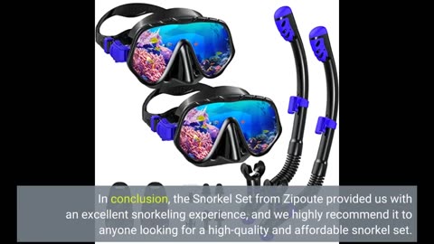 Customer Comments: Snorkel Set, Zipoute Snorkel Dry Top Snorkeling Gear for Adults, Panoramic A...