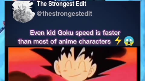 Goku badass moments 😈||Even kid Goku is faster than most of anime characters 😱⚡