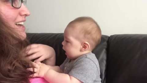 BABY GETS EMOTIONAL WHEN MOM SINGS OPERA