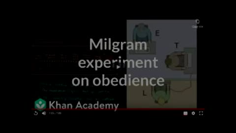 Milgram experiment on obedience