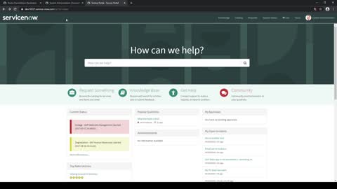 How do you find an incident you submitted on the ServiceNow Service Portal [Paris]